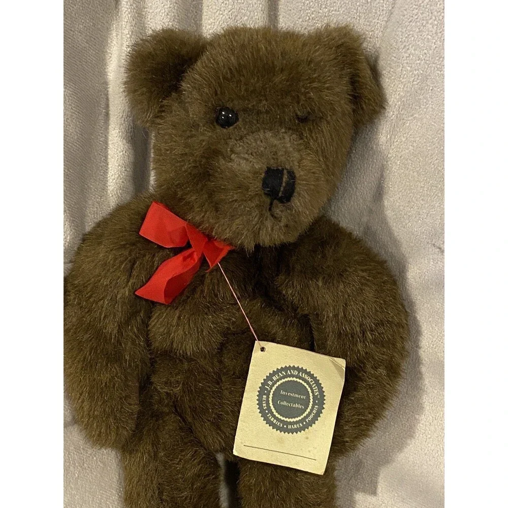 Boyds Collection J.B. Bean Series 11 - 17” Teddy Bear 1985 - 93 Brown